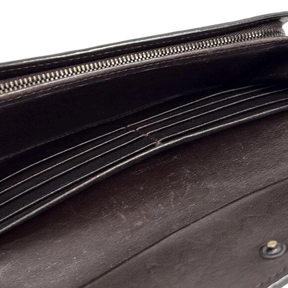 BOTTEGA VENETA Intrecciato 150509 Dark Brown Leather - Long Wallet - Picture 6 of 6